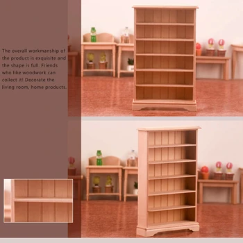 1:12 Casă De Păpuși În Miniatură Raft De Bibliotecă, Cabinet De Stocare Dulap Ornament Mobilier Model Decor Jucărie