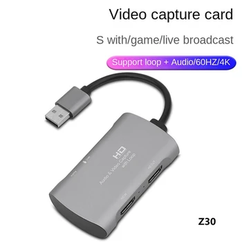 1 BUC 4K 1080P60hz Video Capture Card -Compatibil Cu USB Video Capture Card Potrivit Pentru Înregistrare de Joc Și Live Broadcast
