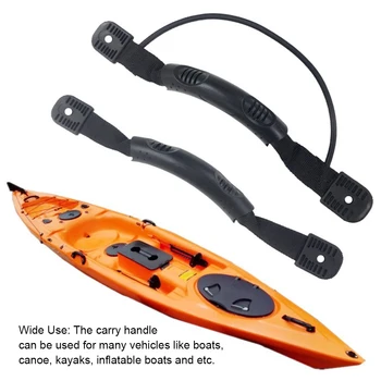 1 Pereche PVC Caiac Mâner Universal Profesional Flexibil Detasabil Barci Canoe Mânere Accesorii cu Șuruburi