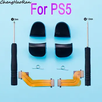 1 Set Pentru PS5 L1 R1 L2 R2 Butonul de Declanșare de Primăvară & Panglică Cablu Flex Pentru PlayStation 5 Gamepad Controler de Reparare piese de schimb
