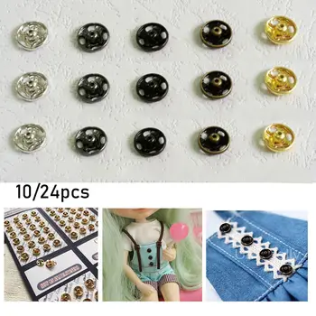 10/24buc Accesorii Dollhoues Miniatură Ambarcațiuni Butoane Mini Catarame din Metal DIY Papusa Haine de Îmbrăcăminte Cusut Catarama