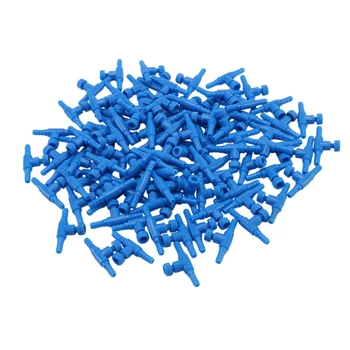 100buc Plastic Albastru 2 Mod de Pește Acvariu Pompa de Aer Supapa de Control pentru 4mm Conducta de Aer