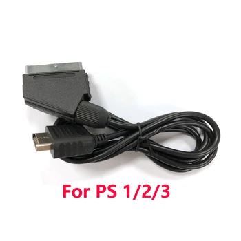 100buc Înaltă Calitate RGB Scart Cablu Pentru Sony Pentru Playstation 1/2/3 Pentru PS1 PS2 PS3, Consolă de jocuri Scart Linie TV AV Duce Cablul de Sârmă