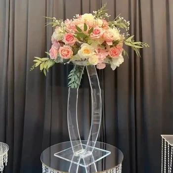 10buc 78cm) Acrilice Floare de cristal Rack Masă de Nuntă Centrala Înalt Drum Duce culoar decor Stand Eveniment Decor Petrecere