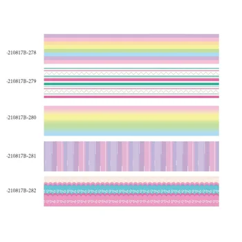 10Yards Rainbow Stripe Model Panglică Imprimată Grosgrain Panglică pentru Hairbows Accesorii de Cusut Meserii Cadouri Decor