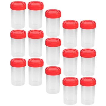 15 Buc de Eșantionare Cupa Urină Material Plastic Cupe Pipi pentru Femei Probei-Specimen Sticla de Testare