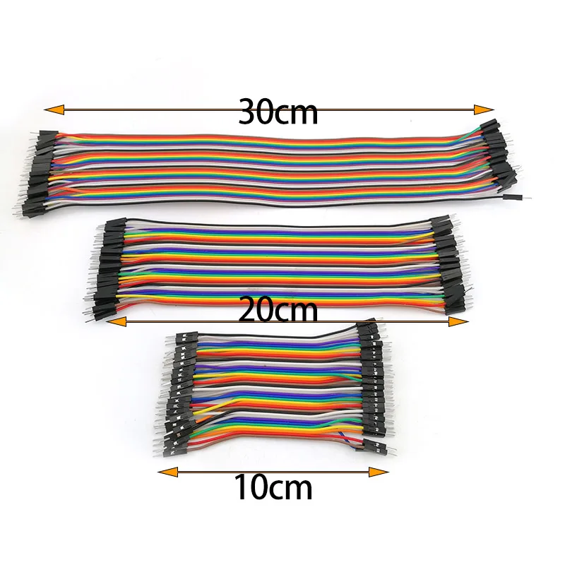 10 cm 20 CM 30 CM 40 pin dupont Jumper Linie de sârmă Masculin Masculin Feminin Masculin Feminin Fuzibil eclectic Cablu cablu pentru DIY . ' - ' . 1