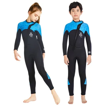 2.5 mm cloropren cauciuc pentru copii-o bucată de înot de iarnă caldă scufundări, surfing plutitoare scufundări mama costum cu fermoar frontal