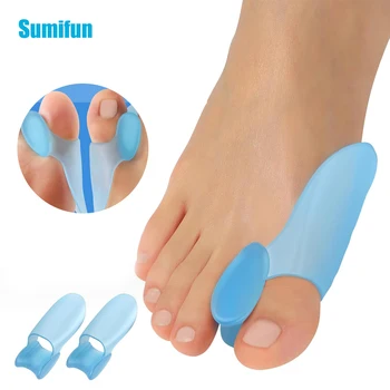 2 buc/pereche Sumifun Silicon Degetele de la picioare Mari Corector Tep Separator Preveni Deget de la picior se Suprapun în condiții de Siguranță Picior Medical de Îngrijire a Sănătății Instrument Pedichiura