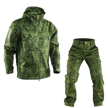 2023Mege Brand Russion Camuflaj Tactice Militare Uniforme de Iarnă în aer liber de Lucru Îmbrăcăminte de Lână Cald Sacou și Pantaloni Windpro