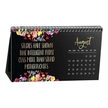 2024 Calendar de Perete pentru Cur Obosit de Femei,Amuzant Calendar Lunar,Manual Biroul de Acasă Calendar de Birou,Elefantul Alb Cadou
