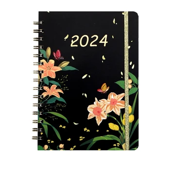 2024 Planificator Săptămânal Spirală Legat Premium 2024 Planificator Calendar 2024 Planificator Robust Hardcover