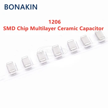 20BUC 1206 3.3 NF 50V 100V 250V 500V 1000V 332J 5% C0G NPO SMD Chip Condensator Ceramic Multistrat