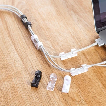20buc/set Auto-Adezive cu Cablu Clipuri Organizator Picătură de Sârmă Titularul de Management de Cablu Liniile de Încărcare USB Cablu Wire Manager