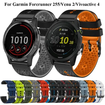 22mm Curea Curea Pentru Garmin Venu 2 Venu2 Smartwatch-Bratara de Silicon Vivoactive 4 Precursor 255 745 Brățări Accesorii