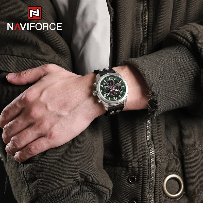 NAVIFORCE Brand Original pentru Bărbați Ceasuri Impermeabil Multi-funcțional Luminos Safir din Oțel Inoxidabil Eco-Drive Ceasuri de mana 2023 . ' - ' . 2