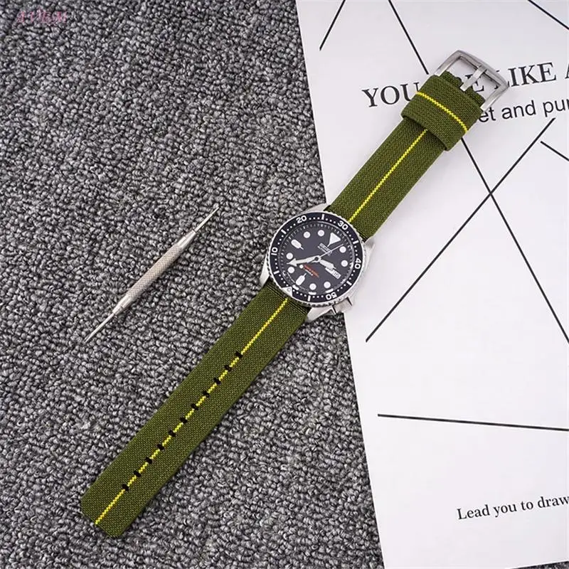 Nailon de trupa Ceas Pentru Samsung Galaxy Watch correa Curea 18mm 20mm 22mm 24mm Univesal Trupa Încheietura mâinii Pentru Seiko Watchband de Eliberare Rapidă . ' - ' . 2