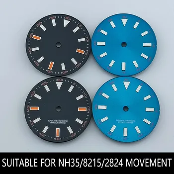 28.5 MM Diametru Cadran de Ceas BlueGreen Luminos rotativ pentru NH35/M8215/E2824 Ceas Mișcarea Accesorii