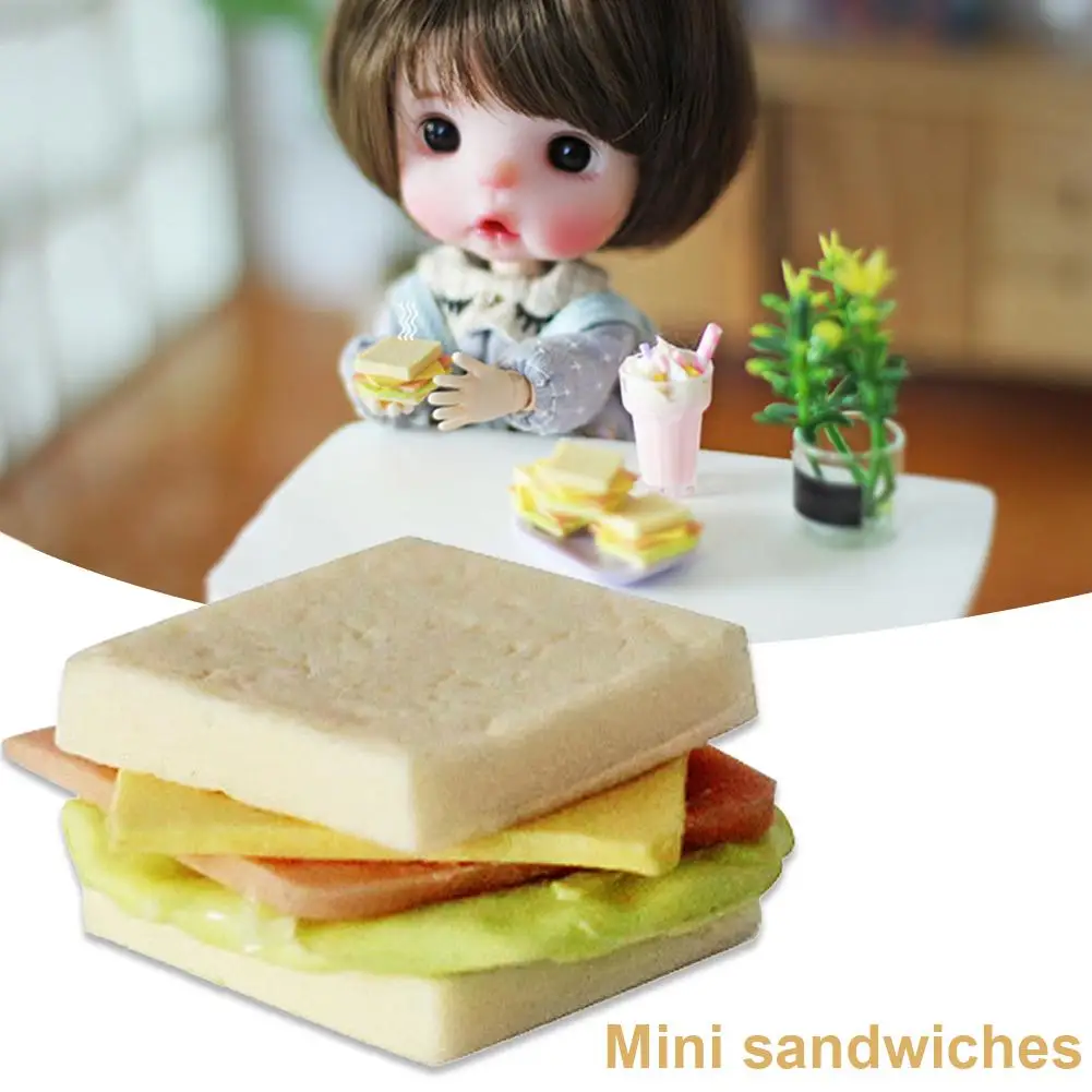 Mini Alimente Pâine Sandwich De Decorare Bucătărie Pretinde Joaca Copii, Casă De Păpuși De Jucărie . ' - ' . 0