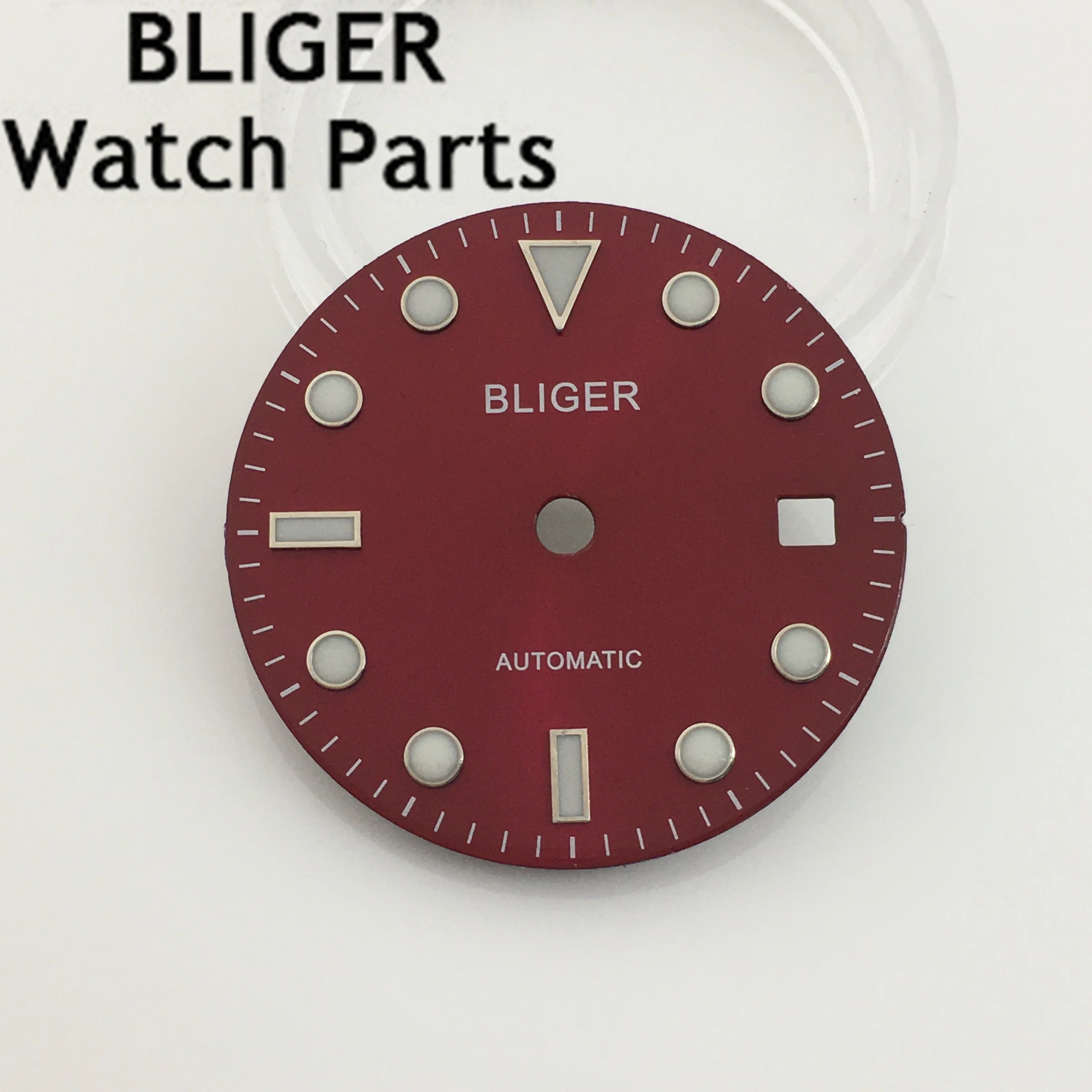 BLGER 28.5 mm alb roz albastru portocaliu roșu verde negru ceas cu cadran luminos se potrivesc NH35 circulație . ' - ' . 2