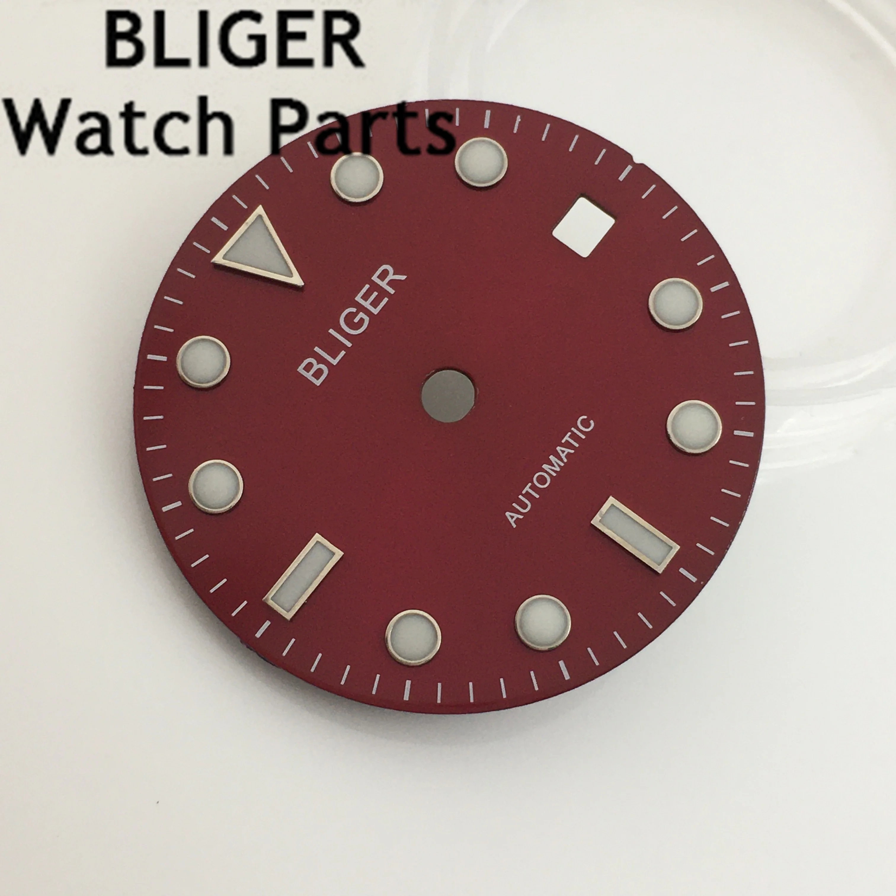 BLGER 28.5 mm alb roz albastru portocaliu roșu verde negru ceas cu cadran luminos se potrivesc NH35 circulație . ' - ' . 3
