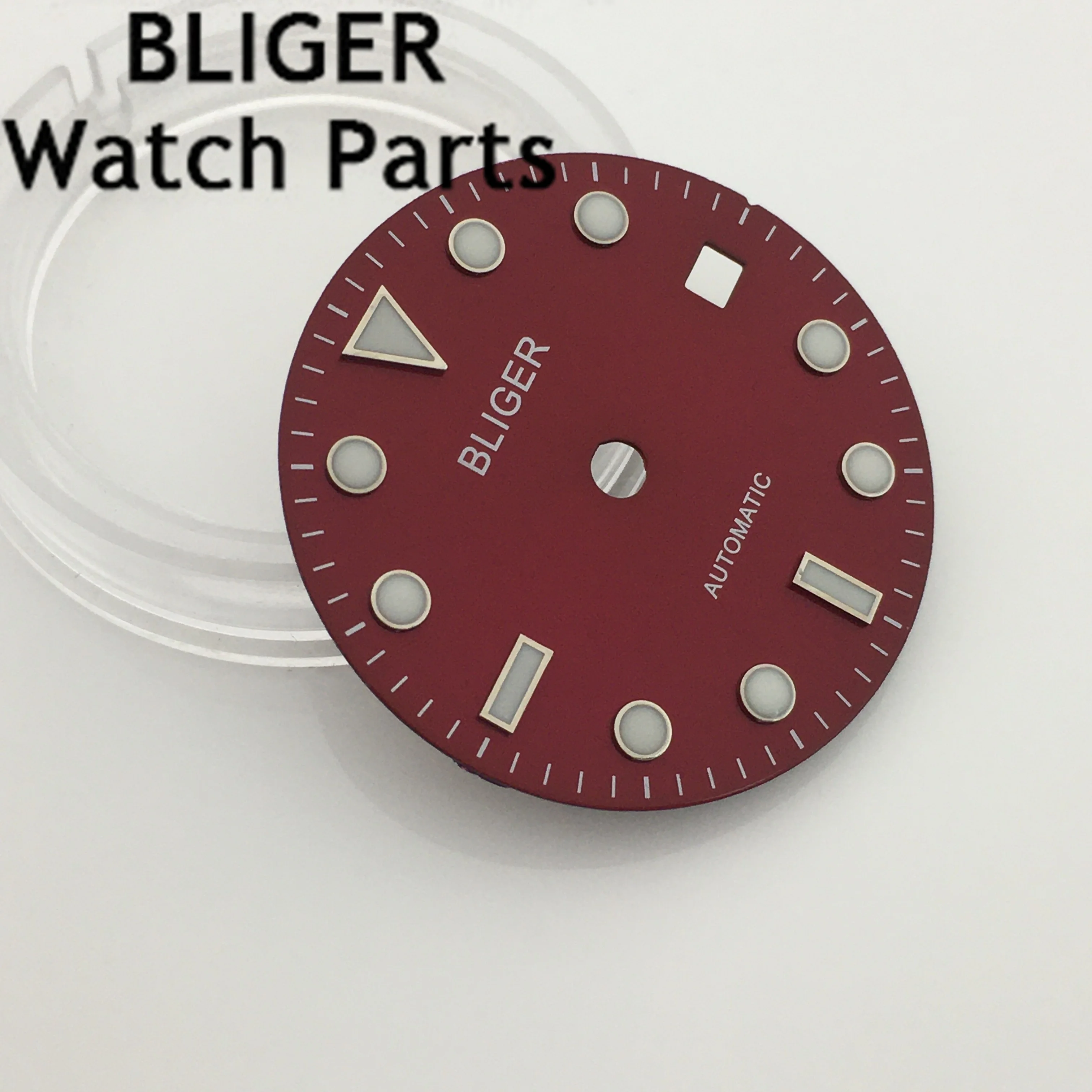 BLGER 28.5 mm alb roz albastru portocaliu roșu verde negru ceas cu cadran luminos se potrivesc NH35 circulație . ' - ' . 4