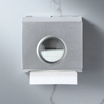 304 din oțel inoxidabil, caseta de hârtie igienică toaletă Publică impermeabil mână, ștergându-cutie de hârtie Hotel montat pe perete tavă mare de țesut titular