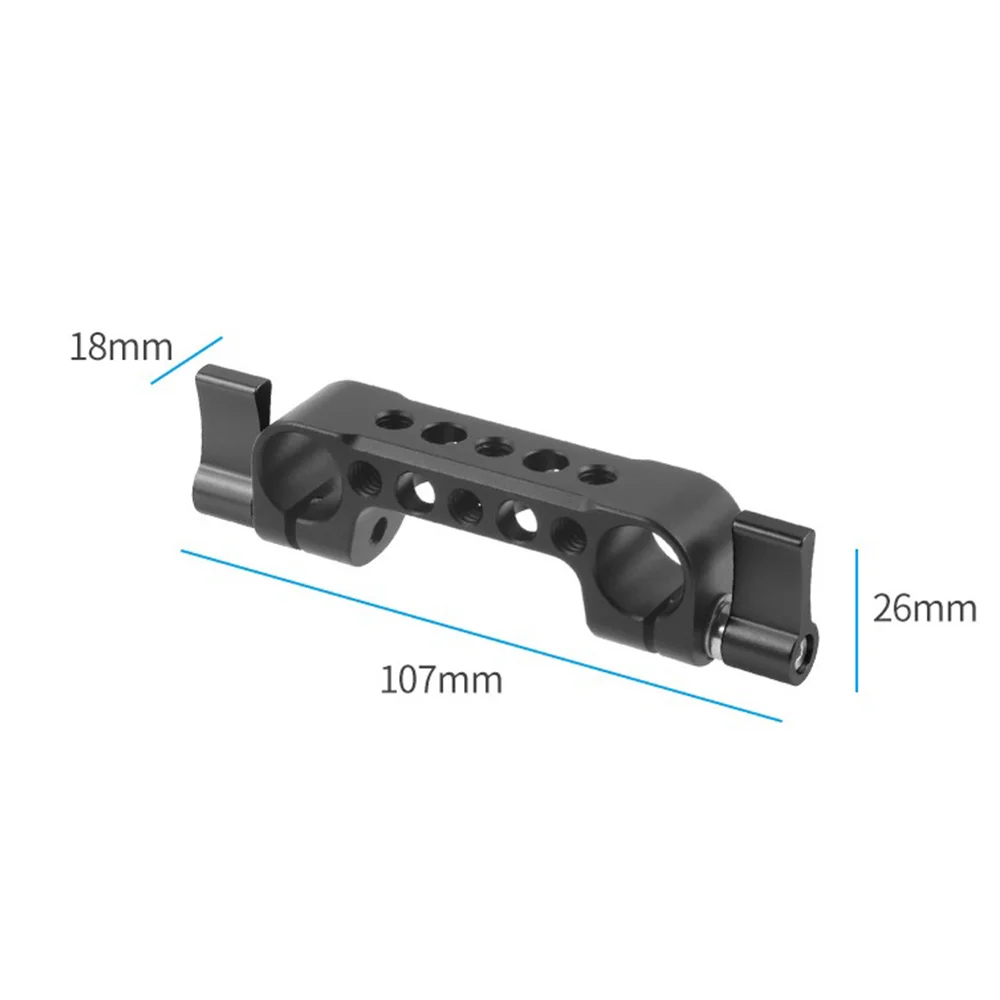 Ușor Dual 15mm Tijă de Prindere Railblock cu 1/4 Șurub Găuri pentru aparat de Fotografiat DSLR Rod Umăr de Sprijin pentru Follow Focus, Un . ' - ' . 3