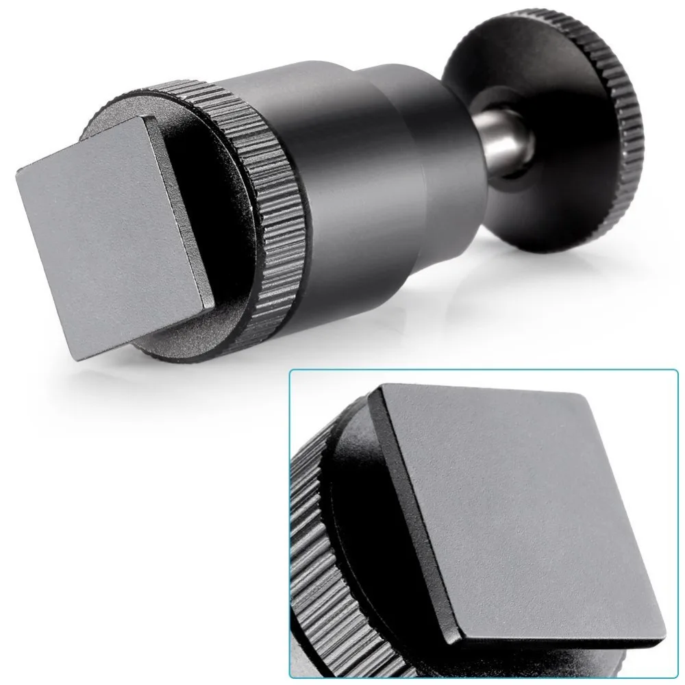 Neewer 1/4 Hot Shoe Adapter Mini Hot Shoe Capul Mingea Suport cu sistem de Blocare pentru Trepied Camera LED Flash Suport de Montare . ' - ' . 2