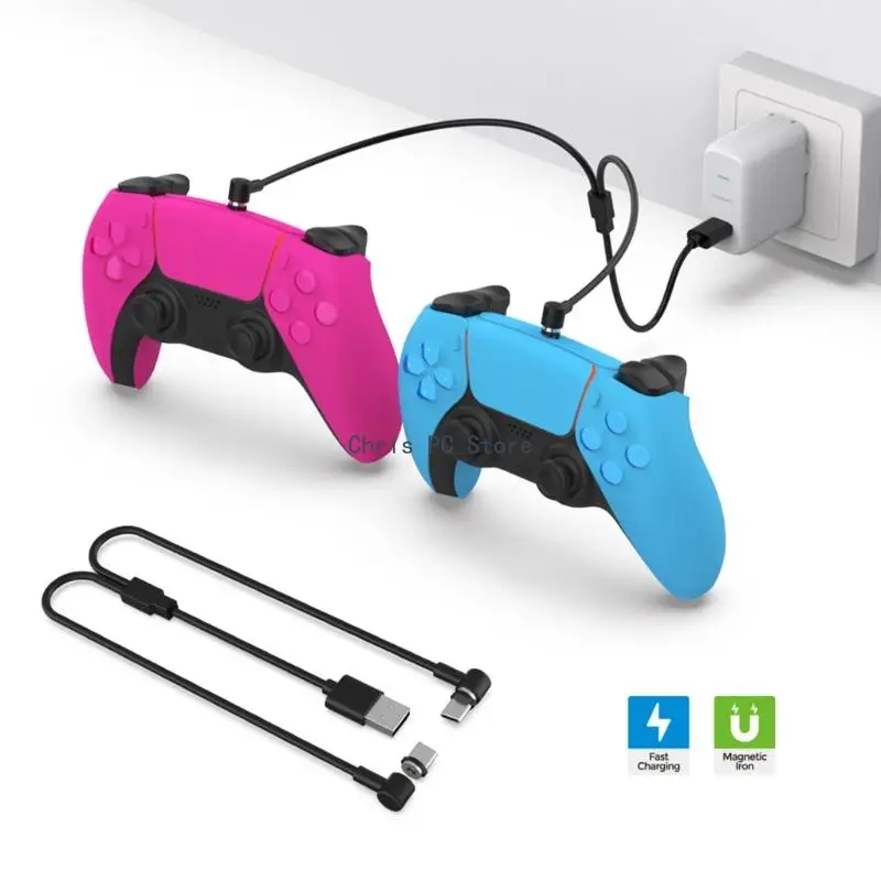 H8WA USB de Încărcare Cablu de Sârmă Suport Controler de Jocuri Stație pentru PS5 VR2 Joc Consola . ' - ' . 3