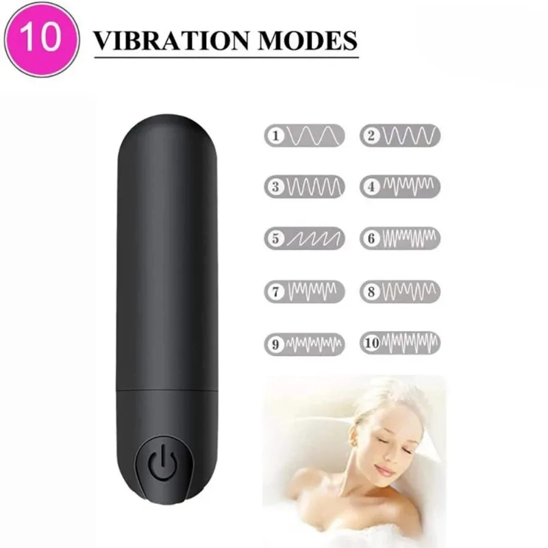 USB de Încărcare de 10 Viteze Mini Glont Vibrator Vibratoare pentru Vagin Anal Masaj pentru Adulți de sex Feminin Stimulator Clitoris Jucarii Sexuale pentru Femei . ' - ' . 1
