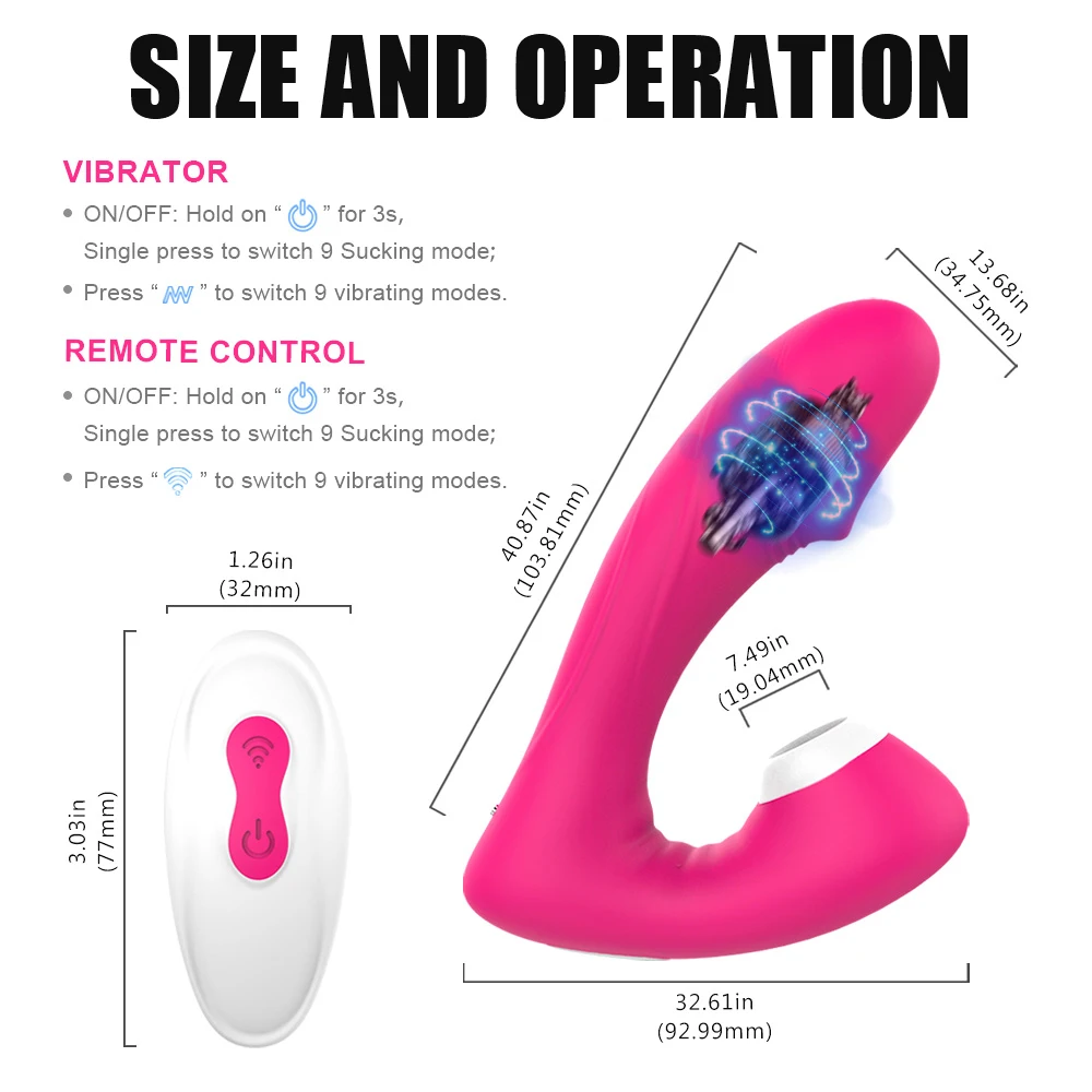 Masturbari sex feminin Adult Produse Penis artificial Vibratoare Jucarii Sexuale pentru Femei 9 Viteze Stimulator Clitoris Vagin Suge Vibratorul . ' - ' . 1