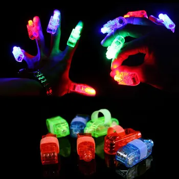 4 Buc/lot Deget magic led baterie operate cu laser lămpi pentru Copii de ziua copilului jucării KTV Spectacol de Dans decor