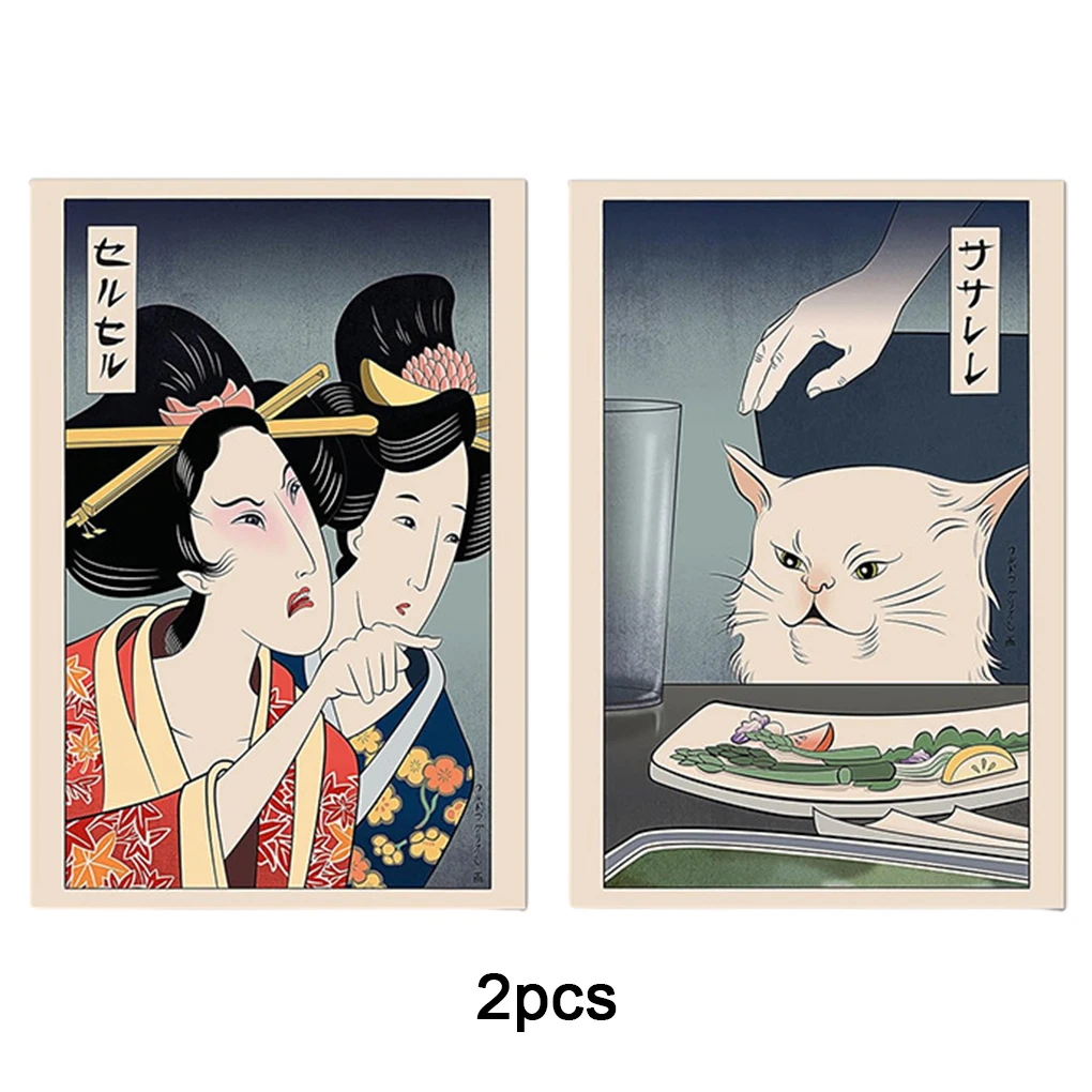De Înaltă Definiție Și Durabil Femeile Japoneze La Pisici Alimentare Postere Si Printuri Cadouri Interesante De Artă . ' - ' . 0