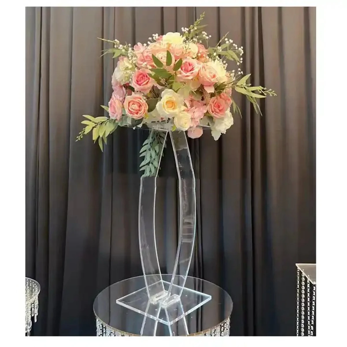 10buc 78cm) Acrilice Floare de cristal Rack Masă de Nuntă Centrala Înalt Drum Duce culoar decor Stand Eveniment Decor Petrecere . ' - ' . 4