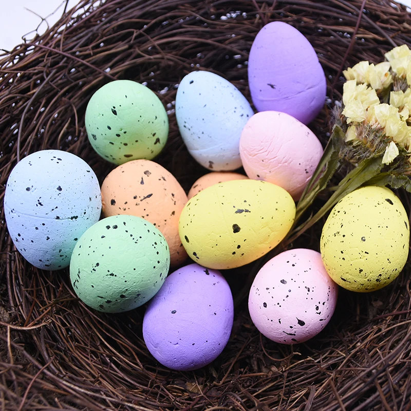 30Pcs Spuma de Ouă de Paști Paște Fericit Decoratiuni Pictate Păsări Ouă Porumbei DIY Meșteșug Copii Cadou Favoarea Decor Acasă Copii Cadou . ' - ' . 1