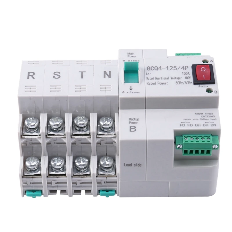 3X MCB Tip Dual Power Automatic Transfer Switch 4P 100A ATS Circuit Breaker Întrerupător Electric . ' - ' . 4