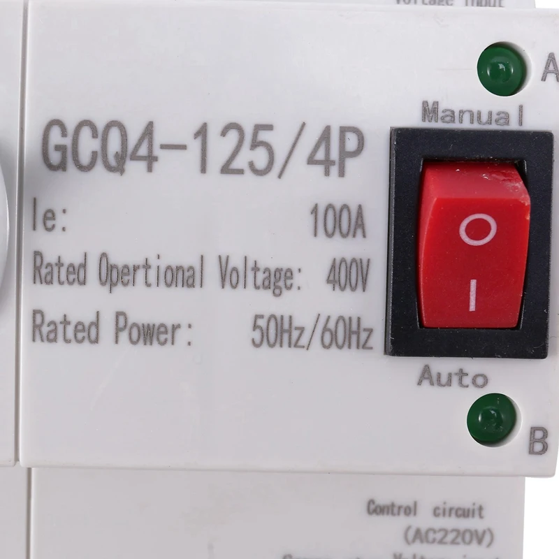 3X MCB Tip Dual Power Automatic Transfer Switch 4P 100A ATS Circuit Breaker Întrerupător Electric . ' - ' . 5