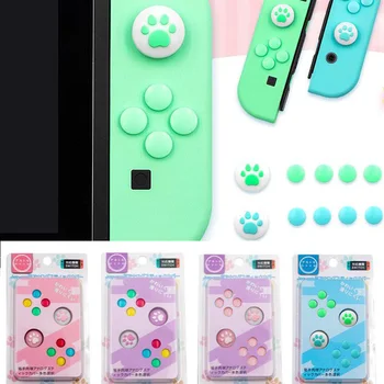 ABXY Cheie Autocolant Butonul Joystick Degetul mare Stick Prindere Capac Capac de Protectie Pentru Nintendo Comutator Bucurie-con Controler de Piele Colorate Cazul