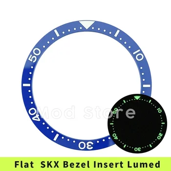 Albastru Plat 38mm BGW9 C3 Lume de Calitate Superioară Bezel Ceramica Introduce SKX007/SKX009/SKX011 Mod
