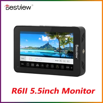 Besview R6II 2800nit Ultra Inalta de 5.5 inch Monitor 4K60 HDMI FHD 3D LUT HDR Ecran Tactil pentru DSLR Video Live