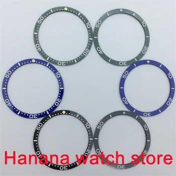 BLIGER 39.5 mm x 33.8 mm negru verde albastru bezel Insert ceramic bezel ceas accesorii se potrivesc 41/42mm bărbați ceasuri
