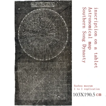 Comori Rare Astronomice Graficul de Sud Dinastiei Song dimensiunea Gigant Muzeul de reproducere Imprimate cu tehnologia digitală
