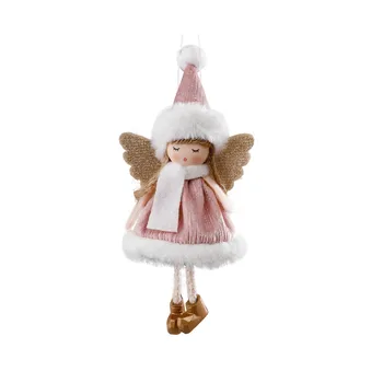 Crăciun De Pluș Înger Fată Păpuși Ornamente De Crăciun Copac Pandantiv Agățat De Decor Pentru Acasă De Anul Nou Decor Consumabile Copii Cadouri
