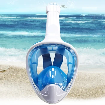 Cu Detasabila Complet Fata Tub De Silicon Masca Adult Snorkeling, Înot, Scufundări Masca Vedere Largă Anti-Ceata, Anti-Scurgere