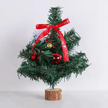 Decorative Pom de Crăciun Fermecător Desktop Pomul de Craciun Ornament Mini Artificiale Copac Xmas Decor din Lemn pentru Reutilizabile