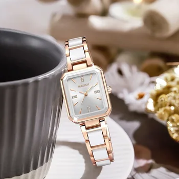 Femei De Moda Ceas De Aur Roz Doamnelor Ceasuri Brățară Fata Reloj Mujer 2023 Noi Creative Ceas Rezistent La Apa Data Ceas Femeie