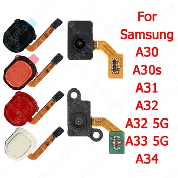 Finger Print Scanner Cablu Flex Pentru Samsung Galaxy A31 A32 A33 5G A34 A30 A30s Senzor de Amprentă digitală Tasta de Retur Noi Originale