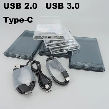 Hd extern de caz 2.5 SATA la USB 3.0 5Gbps Transparent Portabil hard disk Extern 2.5 hdd Cabina Pentru PC Disk SSD Cutie A07