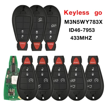 jingyuqin Keyless go Smart Remote Key Fob M3N5WY783X IYZ-C01C IYZC01C 433MHZ ID46 PCF7941 Chip Pentru Jeep Grand Cherokee JCUV